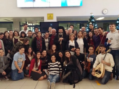 Επίσκεψη μουσικής ομάδας στο Μακάρειο και Γενικό Νοσοκομείο (24 Δεκεμβρίου 2015)