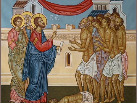 Θεραπεία των δέκα λεπρών