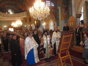 Οι εκτοπισμένοι εόρτασαν στην προσφυγιά τον Μεγαλομάρτυρα Γεώργιο τον Τροπαιοφόρο