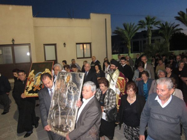 Οι εκτοπισμένοι εόρτασαν στην προσφυγιά τον Μεγαλομάρτυρα Γεώργιο τον Τροπαιοφόρο