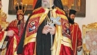 epa00860901 Cyprus' Archbishop Chrysostomos II (C) during his enthronment ceremony at the St. John cathedral in Nicosia, Cyprus, Sunday 12 November 2006. The the Greek Orthodox Church of Cyprus last week elected Paphos Metropolitan Chrysostomos, 65, as its first new leader in 29 years.  EPA/Katia Christodoulou