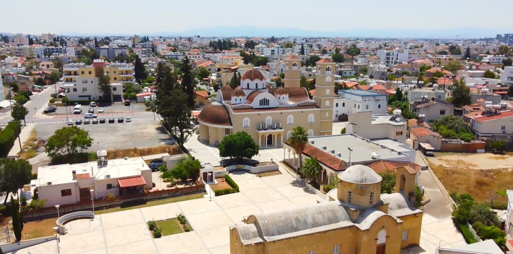 Πανοραμική προβολή του Ιερού Ναού Αποστόλου Παύλου στον Δήμο Αγίου Δομετίου