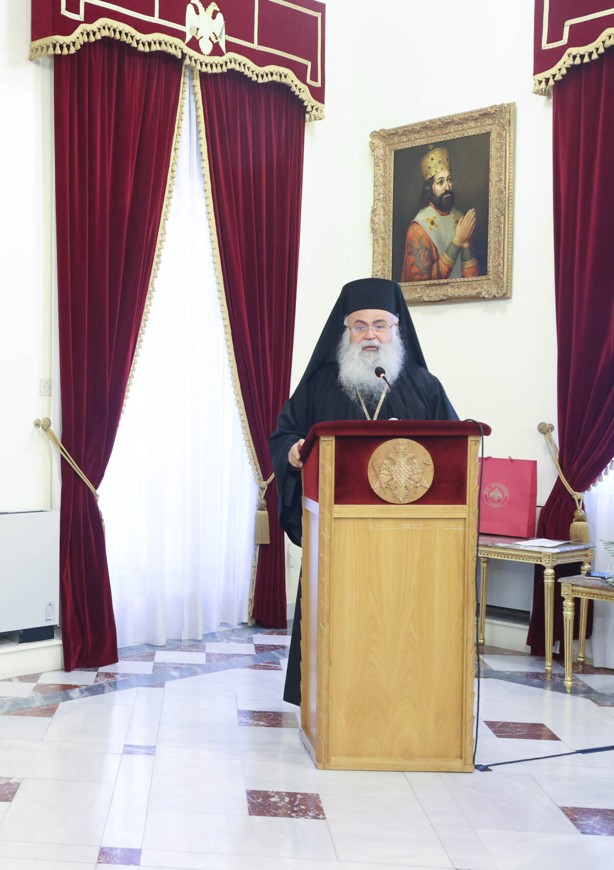 Προσφώνηση του Μακαριωτάτου Αρχιεπισκόπου Κύπρου κ.κ. Γεωργίου στην Τελετή Παρασημοφόρησης του κ. R. Menendez 